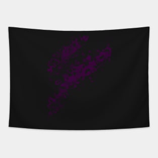 Plum colour water rhythmic design. Diagonally Pattern Tapestry