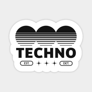 TECHNO - Techno Logo (Black) Magnet