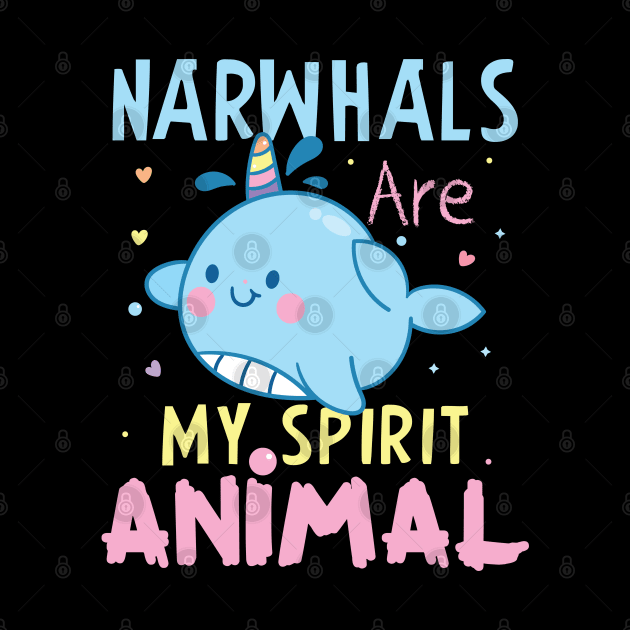 Narwhlas Are My Favorite Animals Gift Narwhals Lovers Gift by mommyshirts