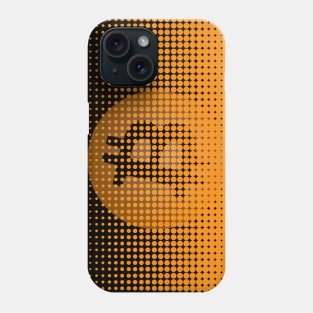 Bitcoin logo effect Phone Case