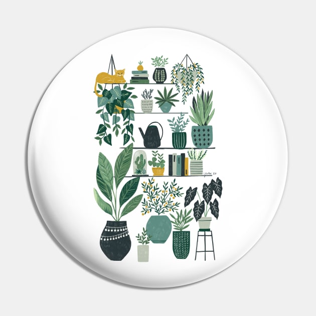 Plants on Shelves Pin by YuanXuDesign