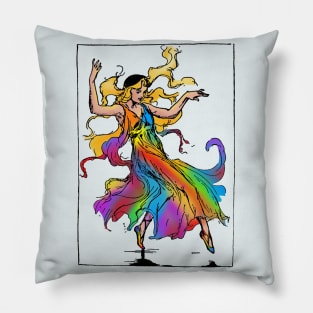 Rainbow's Daughter Polychrome Pillow