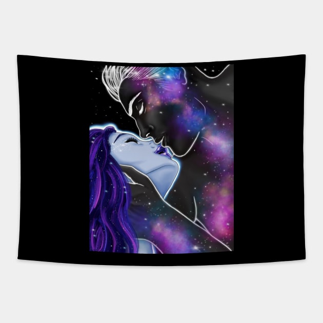 Cosmic Love Tapestry by Whettpaint