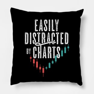 Easily Distracted By Charts Pillow