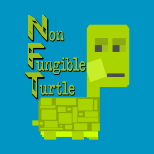 Non-fungible turtle NFT 8 bit T-Shirt