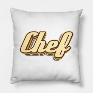 Chef typography Pillow