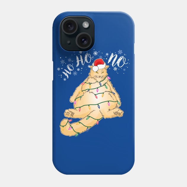 X'mas Cat - Ho Ho No Cream Phone Case by meownarchy