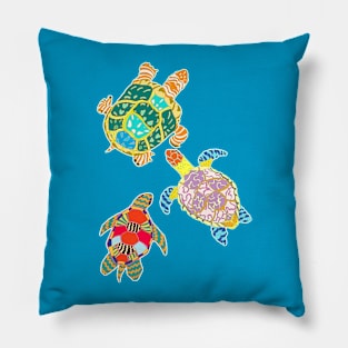 Turtle Family Pillow