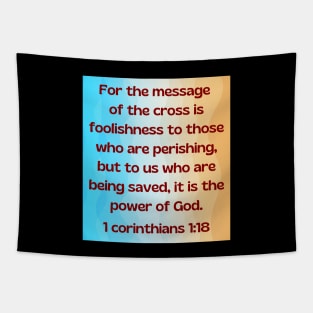 Bible Verse 1 Corinthians 1:18 | Christian Tapestry