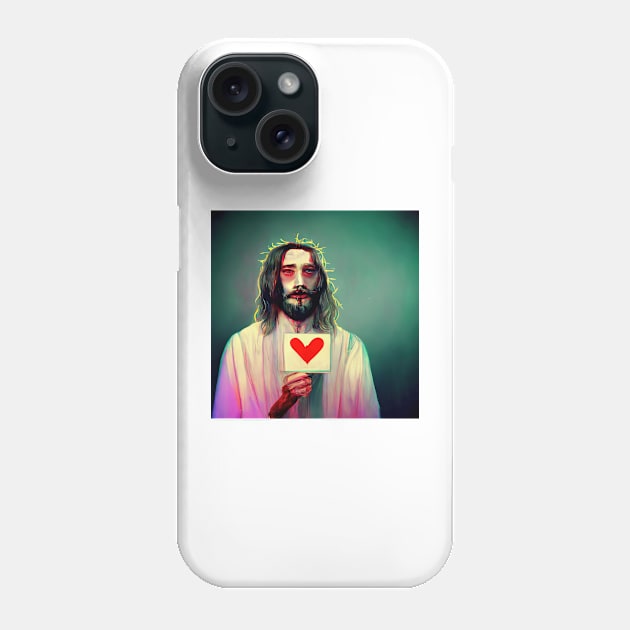 Jesus Love Phone Case by LightStubble