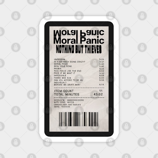 Moral Panic Receipt #1 Magnet by nbtselftitledcd