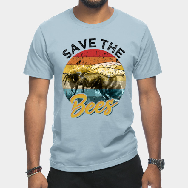 Disover Save The Bees - Vintage Climate Change Honey Bee - Save The Bees - T-Shirt