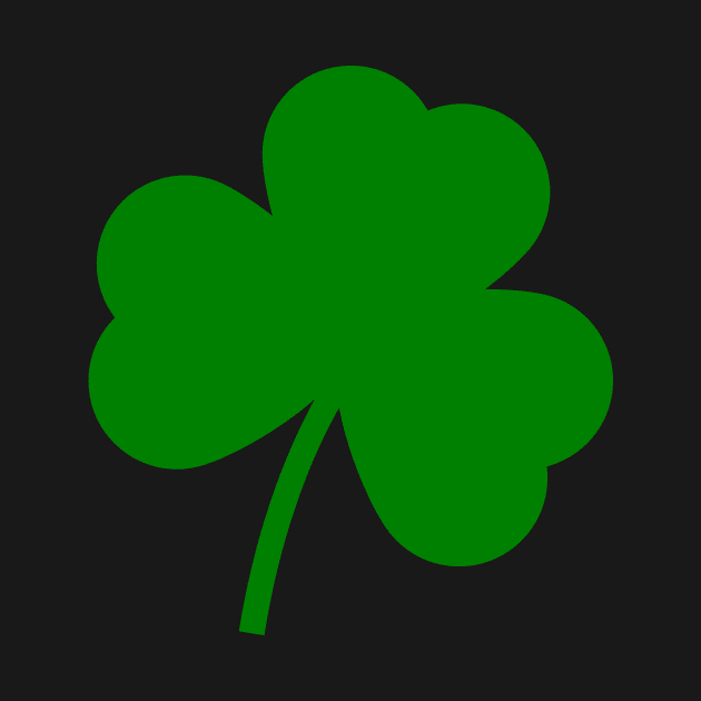 St. Patrick's Day green Irish clover  leaf by TeeRock