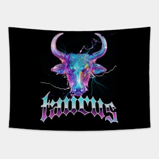 Retro Bootleg Taurus Rap Zodiac Sign Astrology Horoscope Tapestry