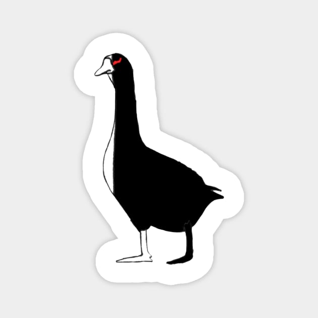 Monokuma from Danganronpa as a goose Magnet by The Fandom Geese