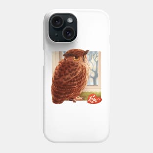 Owl valentine Phone Case