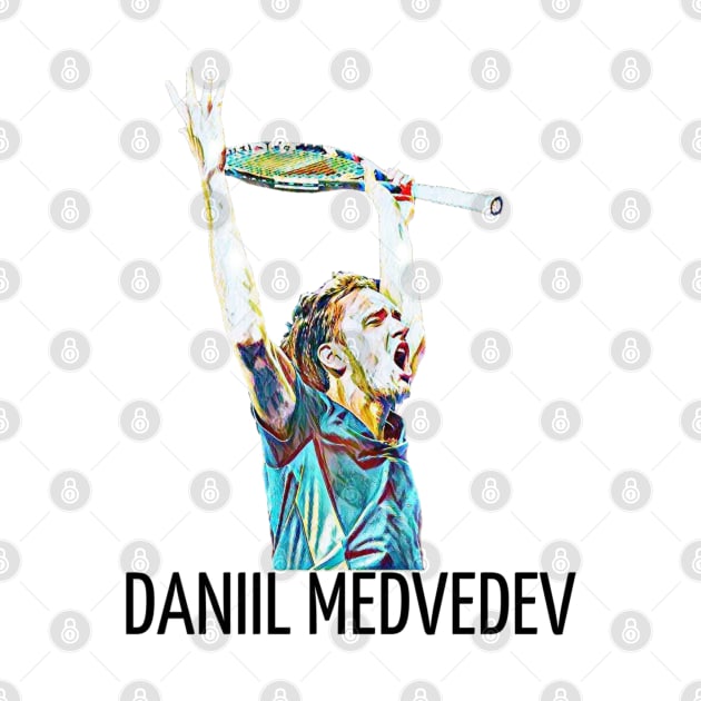 Daniil Medvedev by BorodinaAlen