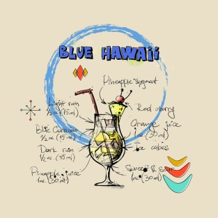 Cocktail - Blue Hawaii T-Shirt