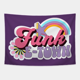 FUNK E-TOWN - 70s Logo Tapestry