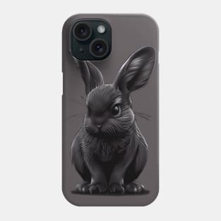 Black Bunny Phone Case