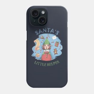 Santas Little Helper - Happy Christmas and a happy new year! - Available in stickers, clothing, etc Phone Case