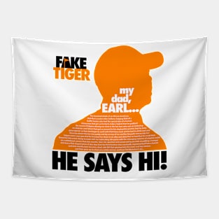 Fake Tiger Tapestry