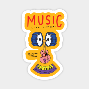 Music Live Concept Magnet