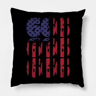 666 Satanic American Flag Pillow