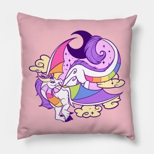 Rainbow Dragon Pillow