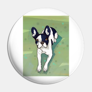 Super cute french bulldog, pop art, Pin