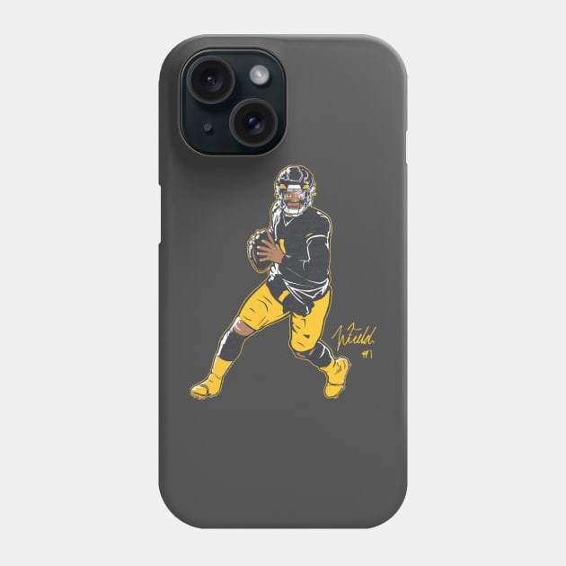 Justin Fields Pittsburgh Superstar Pose Phone Case by artbygonzalez