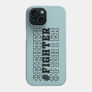 Fighter (black text) Phone Case