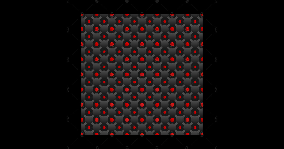 Red Atomic Bomb Pattern - Red Atomic Bomb Pattern - Magnet | TeePublic