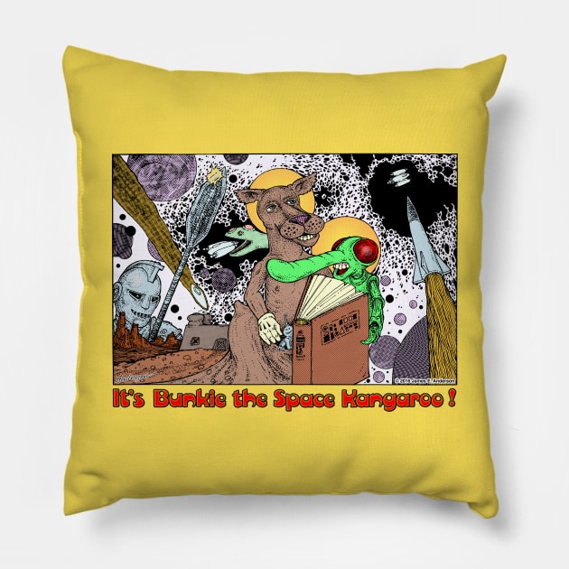 It's Bunkie! Pillow by JEAndersonArt