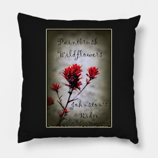 paintbrush wildflowers, Johnston's Ridge 2 Pillow