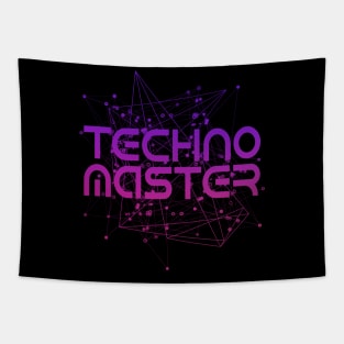 Techno Master Electronic Beat Music Tapestry