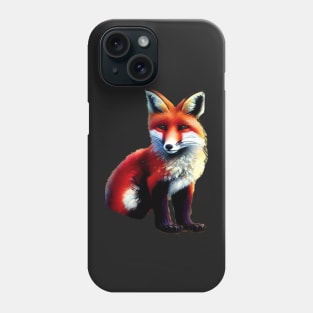 PRETTY AND CUTE FOX CUB CUT OUT Phone Case