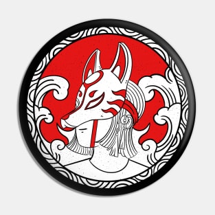 Kitsune Girl Pin