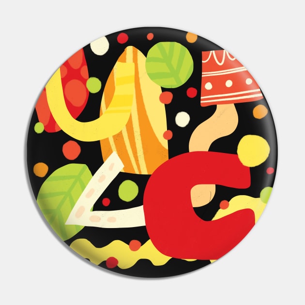 Abstract bright random shapes Pin by Think Beyond Color