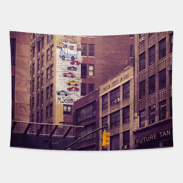 Seventh Ave, Garment District, Manhattan, NYC Tapestry by eleonoraingrid