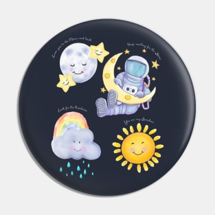 Spaceman with Love Pin