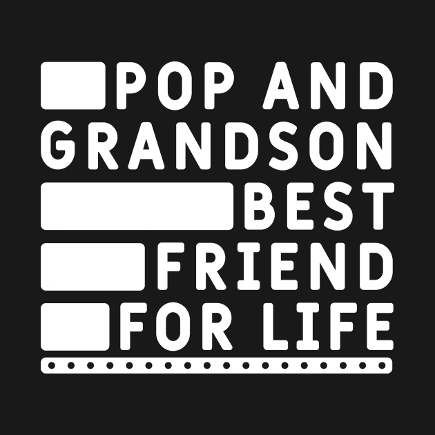 Mens Pop And Grandson Best Friends For Life Cool Cute Fathers Day Gift funny by Diogo Calheiros