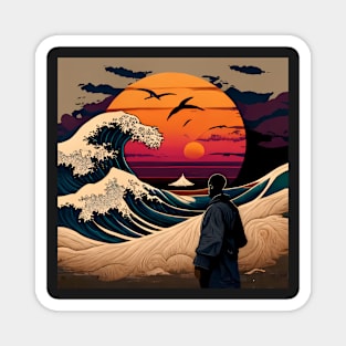 Classic Kanagawa Wave T-Shirt Magnet