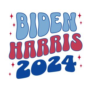 Biden Harris 2024 Cute Aesthetic Back Print T-Shirt