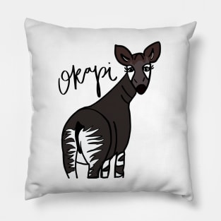 Okapi with name Pillow