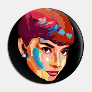 Audrey Hepburn Pin