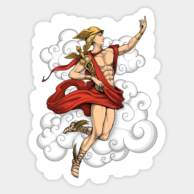 Greek God Hermes - God Hermes - Sticker