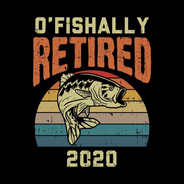 Ofishally Retired Fish Fishing Angler Retiret by SperkerFulis