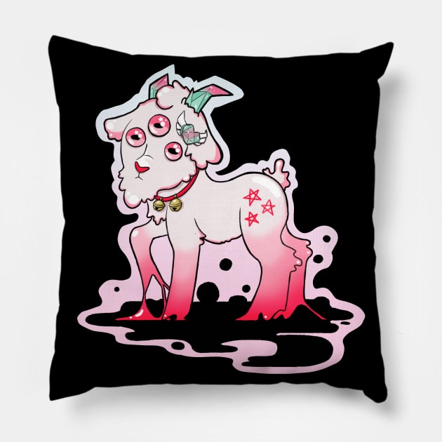 Bubblegum Goat Pillow by BubblegumGoat