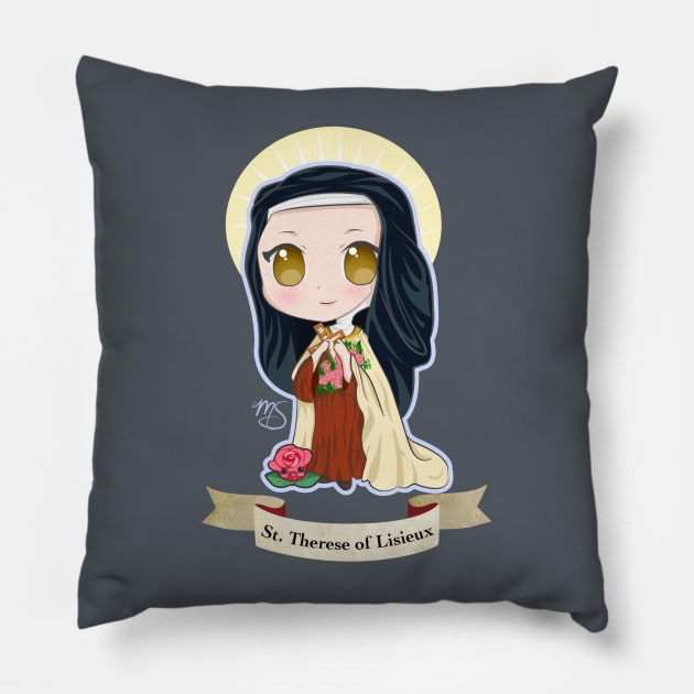 Chibi St. Therese of Lisieux Pillow by Megasha